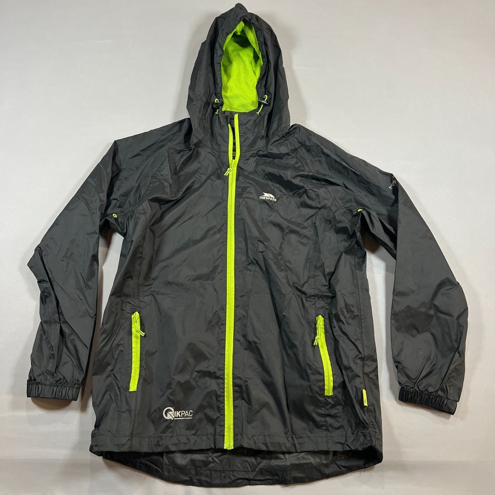 Trespass Qikpac Technical Performance TP75 Jacket Mens Medium Black Full Zip